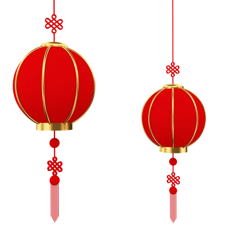 Lampion chinois  3D Illustration