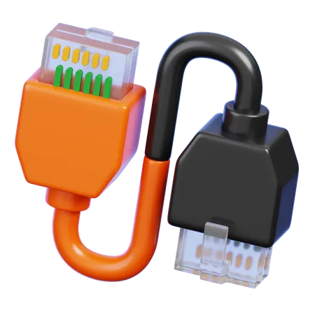 LAN Cable  3D Icon