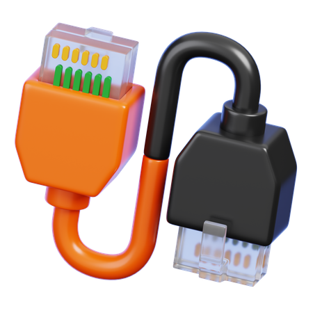 LAN-Kabel  3D Icon