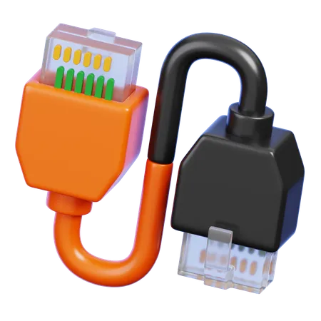 LAN-Kabel  3D Icon