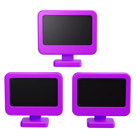 LANネットワーク  3D Icon