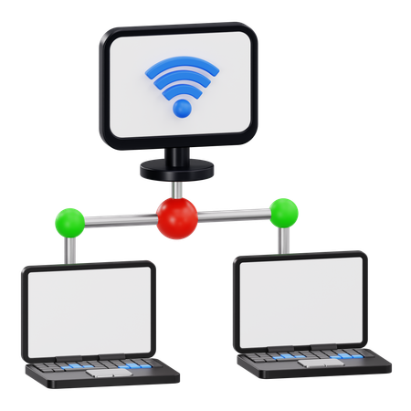 LAN-Netzwerk  3D Icon
