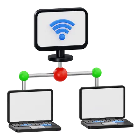 LAN-Netzwerk  3D Icon
