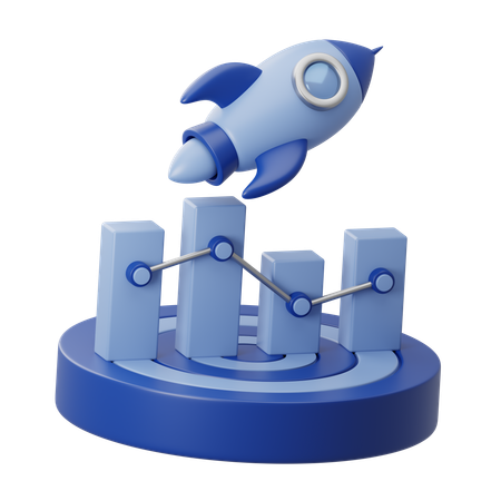 Lançamento de negócios  3D Icon