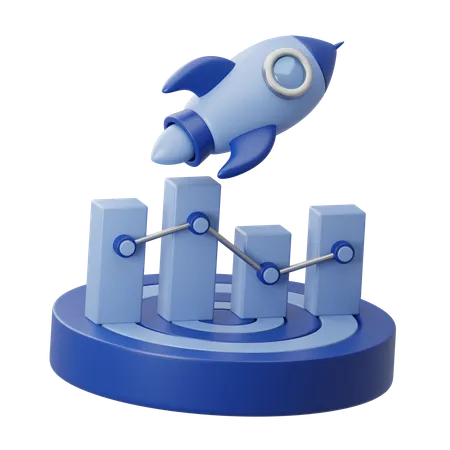 Lançamento de negócios  3D Icon