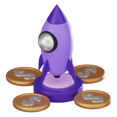 Lançamento de negócios  3D Icon