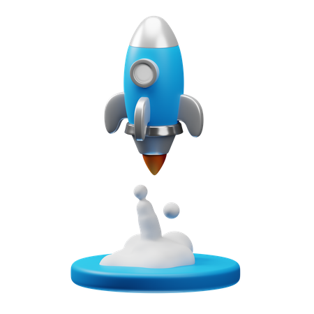 Lançamento do foguete  3D Icon