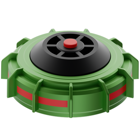 지뢰  3D Icon