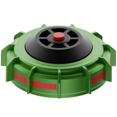 지뢰  3D Icon