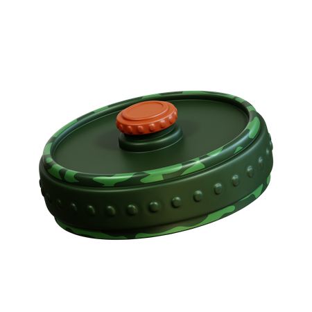 Land Mine  3D Icon