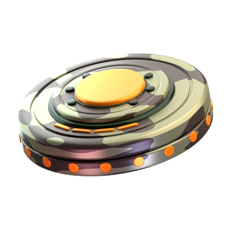 Land Mine  3D Icon