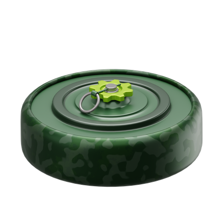 Land Mine  3D Icon