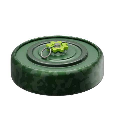 Land Mine  3D Icon