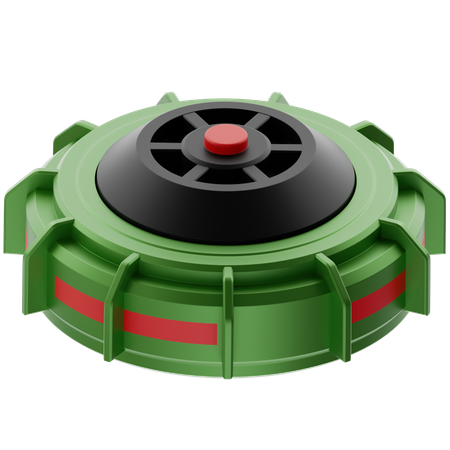 Land Mine  3D Icon