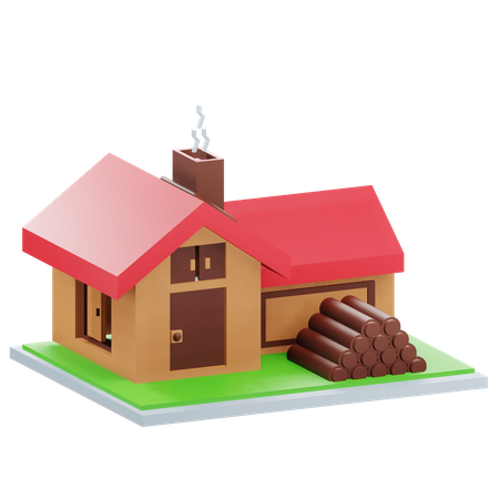 Landhaus  3D Icon