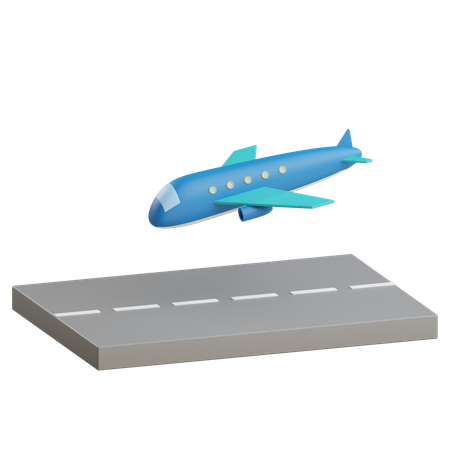 Landing  3D Icon