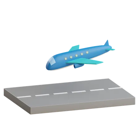 Landing  3D Icon