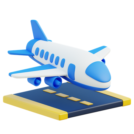 Landing  3D Icon