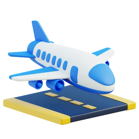 Landing  3D Icon