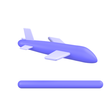 Landing  3D Icon