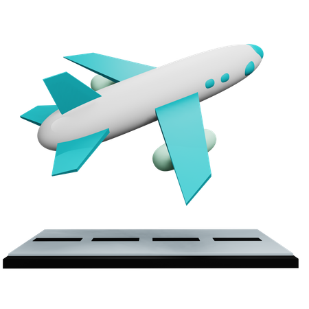 Landing Flight  3D Icon
