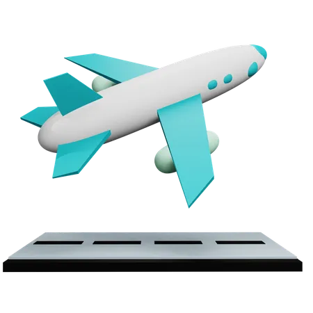 Landing Flight  3D Icon