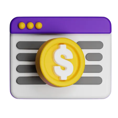 LANDING PAGE  3D Icon