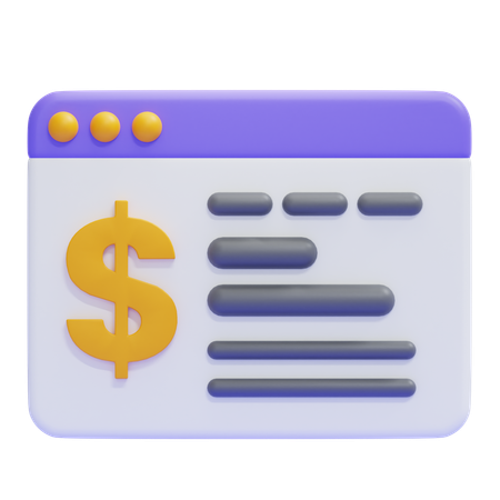 LANDING PAGE  3D Icon
