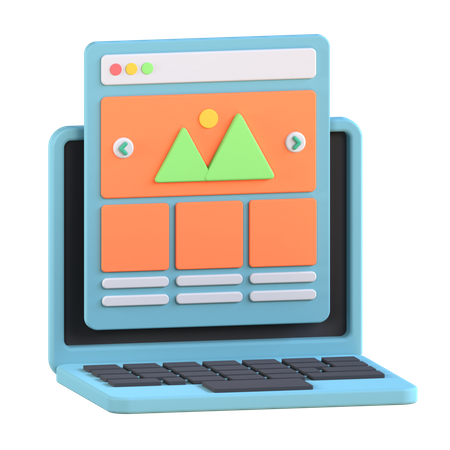 Landing Page 3D Icon
