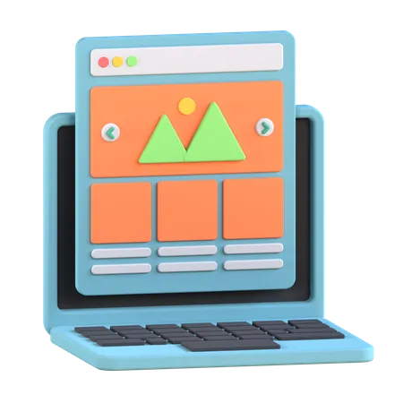 Landing Page 3D Icon