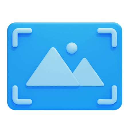 Landscape photo  3D Icon