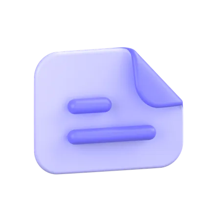 Landscape Text File  3D Icon