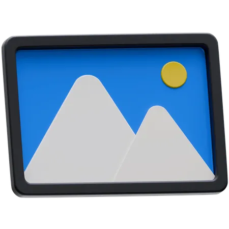 Landschaft  3D Icon