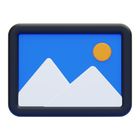 Landschaft  3D Icon