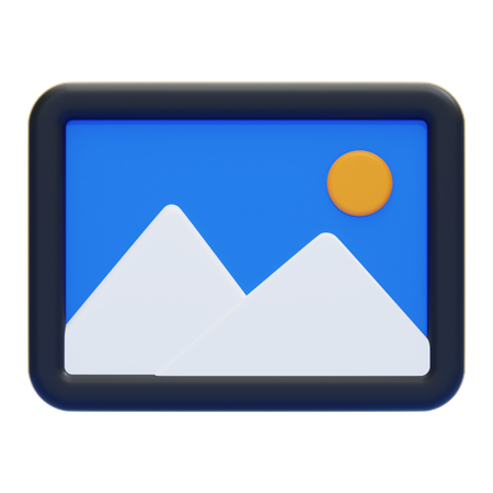 Landschaft  3D Icon