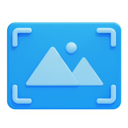 Landschaftsfoto  3D Icon