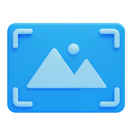 Landschaftsfoto  3D Icon