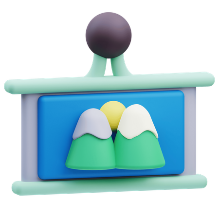 Landschaftspräsentation  3D Icon