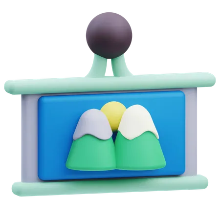 Landschaftspräsentation  3D Icon