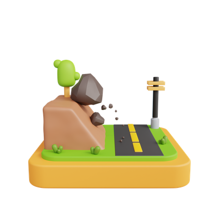 Landslide  3D Icon