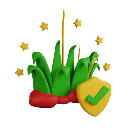 Landwirtschaftsversicherung  3D Icon