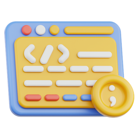 Langage de programmation  3D Icon