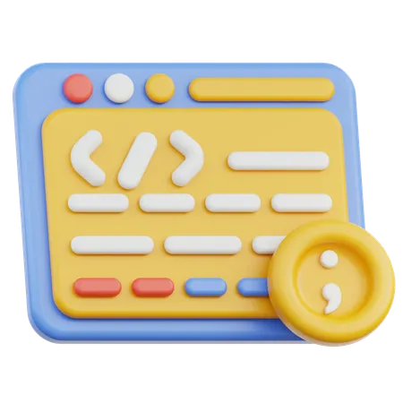 Langage de programmation  3D Icon