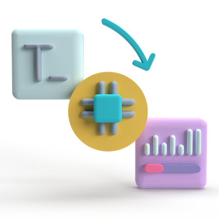 Langage électronique  3D Icon