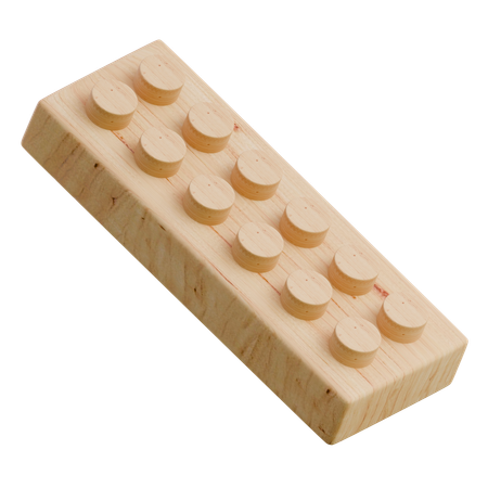 Langes Rechteck Lego  3D Icon