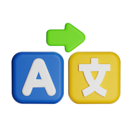 Language  3D Icon