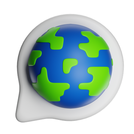 Language  3D Icon