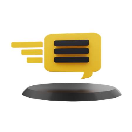 Language  3D Icon