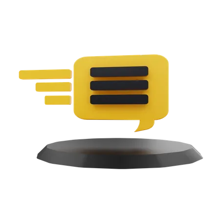 Language  3D Icon