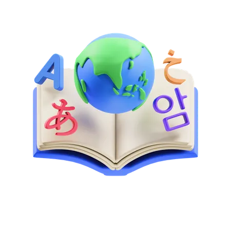 Language  3D Icon